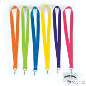 Nylon Bright Lanyards<br>1 dozen